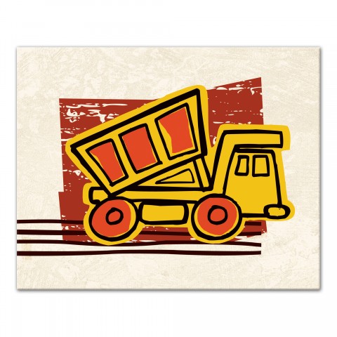 Yellow Dumptruck Wall Art