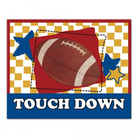 Touch Down Football  Wall Art