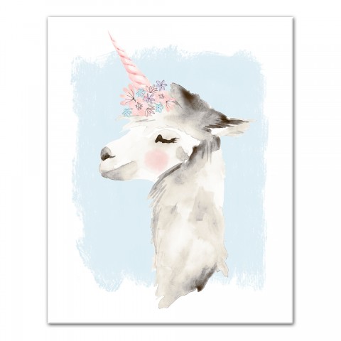Unicorn Llama Wall Art