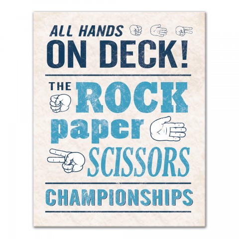 Rock Paper Scissors  Wall Art