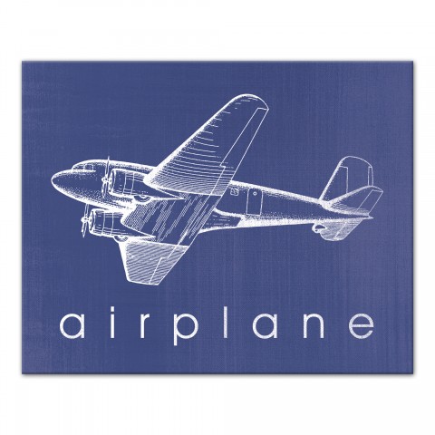 A is for Airplane  Wall Art