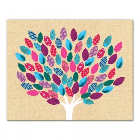 Colorful Tree  Wall Art