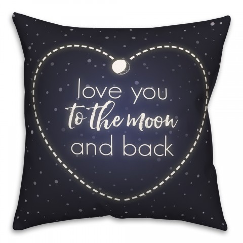 To The Moon And Back  Pillow