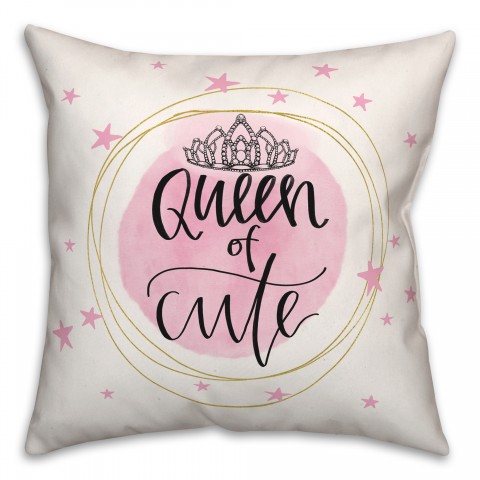 Queen of Cute  Pillow