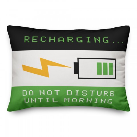 Recharging  14x20 Spun Poly Pillow