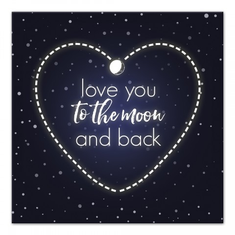 To The Moon And Back Wall Art