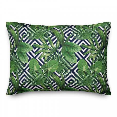 Geometric Palms 14x20 Indoor / Outdoor Pillow
