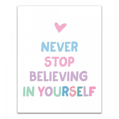 Believe in Yourself 11x14 Canvas Wall Art