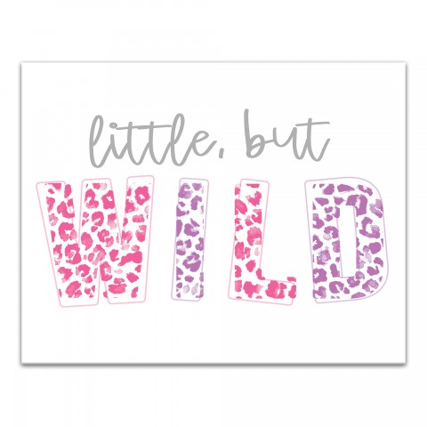 Little but Wild Cheetah Print 11x14 Canvas Wall Art