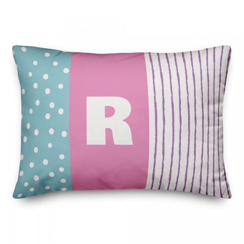 Tween Pillow Monogram 14x20 Personalized Spun Poly Pillow