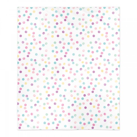 Colorful Polka Dots 50x60 Sherpa Fleece Blanket