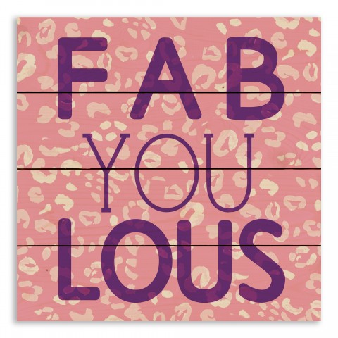 Fab You Lous Cheetah 14x14 Pallet Wood Art