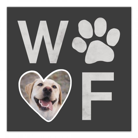 Designs Direct Creative Group Woof Photo 12x12 Personalized Canvas Wall Art