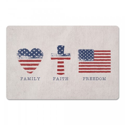 Faith Family Freedom 27x18 Floor Mat