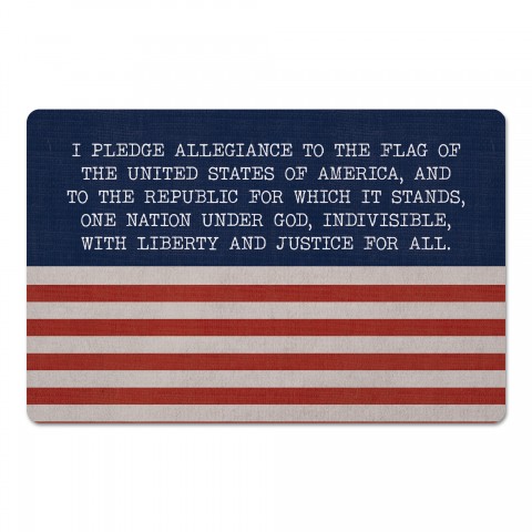 Pledge of Allegiance 27x18 Floor Mat