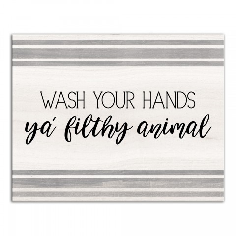 Filthy Animal 11x14 Canvas Wall Art