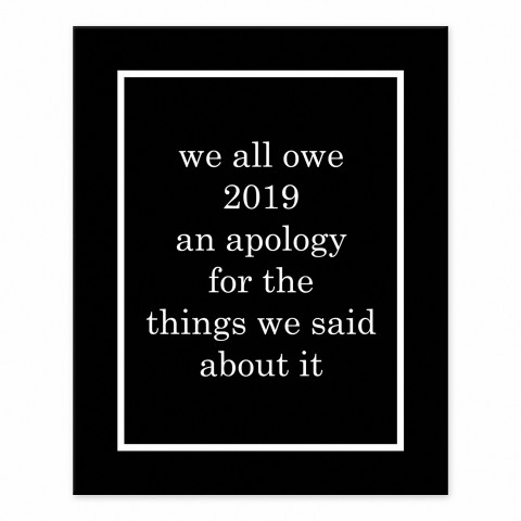 2019 Apology  8x10 Tabletop Canvas