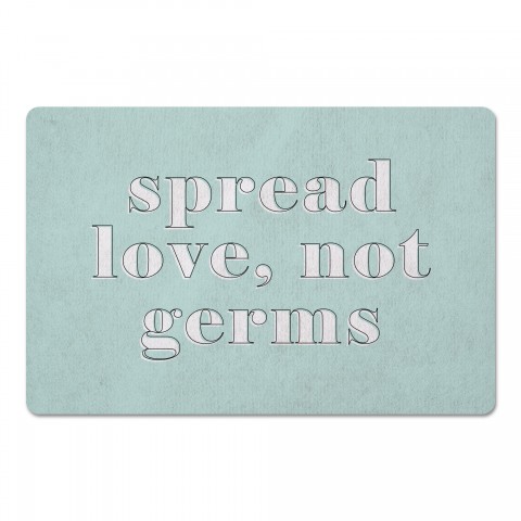 Love Not Germs 27x18 Floor Mat