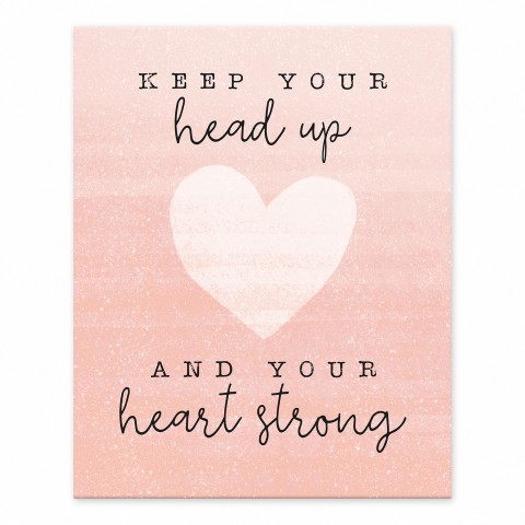 Keep Your Head Up 8x10 Tabletop Canvas