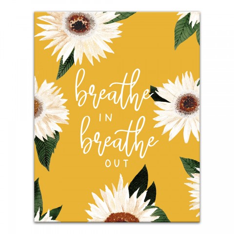 Breathe In Breathe Out 11x14 Canvas Wall Art