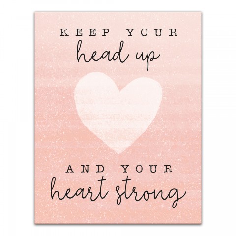 Keep Your Head Up 11x14 Canvas Wall Art