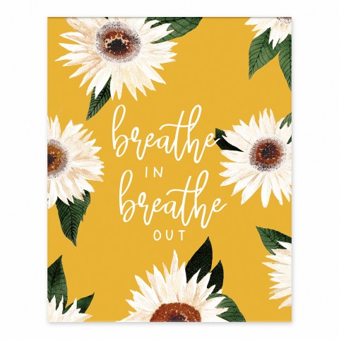 Breathe In Breathe Out 8x10 Tabletop Canvas