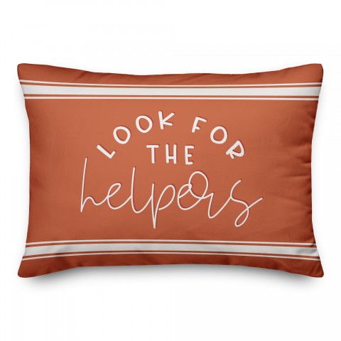 Look For The Helpers 14x20 Spun Poly Pillow