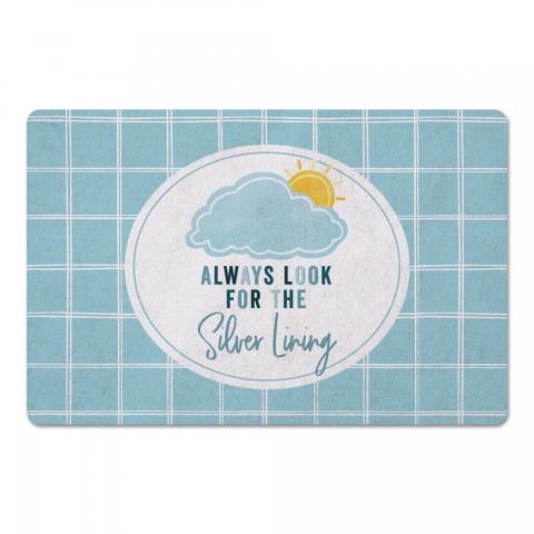 Always Look For The Silver Lining 27x18 Floor Mat
