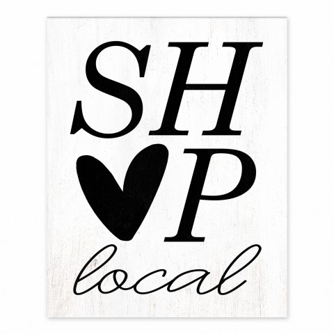 Shop Local 8x10 Tabletop Canvas