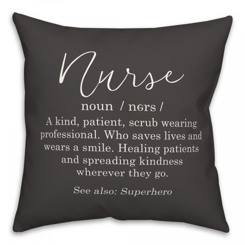 Nurse Definition 18x18 Spun Poly Pillow