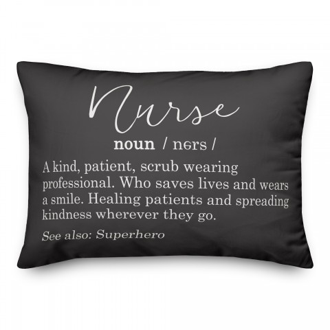 Nurse Definition 14x20 Spun Poly Pillow