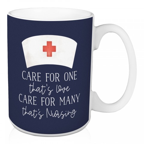 Care for Many is Nursing 15 oz Mug