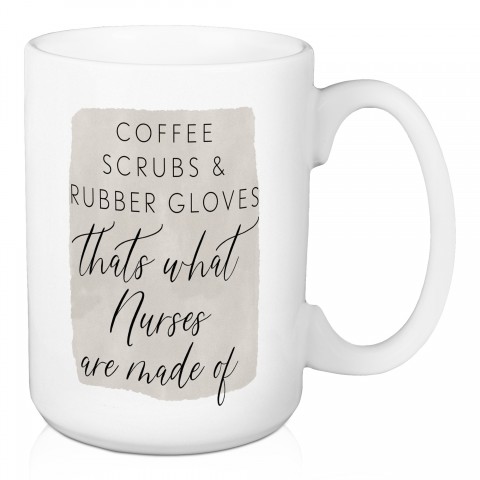 Coffee Scrubs and Rubber Gloves 15 oz Mug