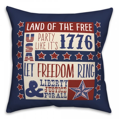 America Celebration 18x18 Spun Poly Pillow
