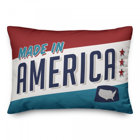 Made in America 14x20 Spun Poly Pillow