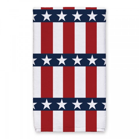 American Stars and Stripes Pattern 16x25 Towel