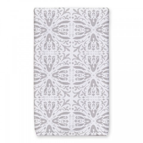 Gray Medallion Pattern 16x25 Towel