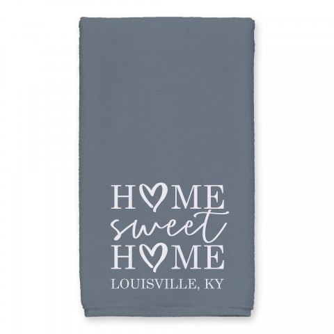 Home Sweet Home City 16x25 Personalized Towel