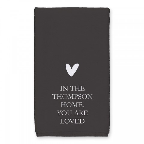 You are Loved Here 16x25 Personalized Towel