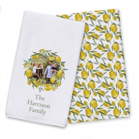 Family Lemon Wreath Textiles Collection