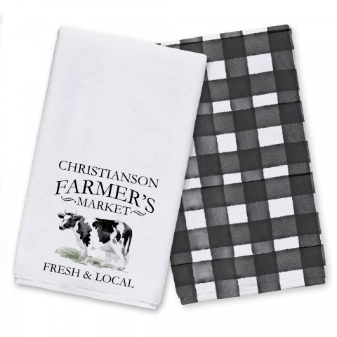 Farmer Market Cow Textiles Collection
