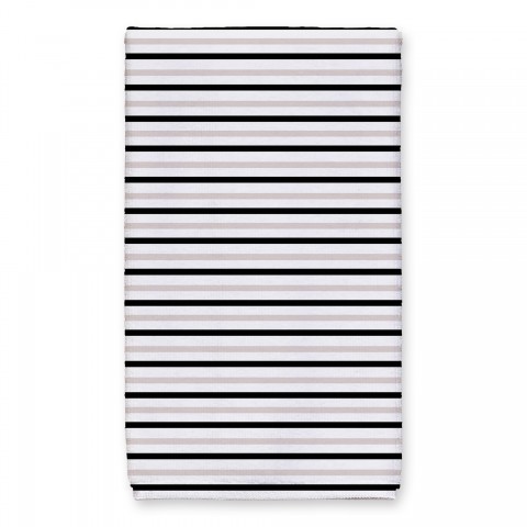 Black and Grey Stripes 16x25 Towel