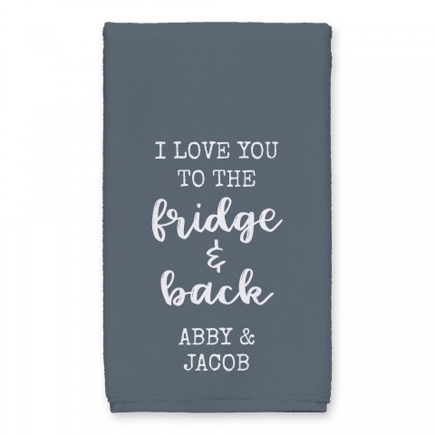 Fridge and Back 16x25 Personalized Towel