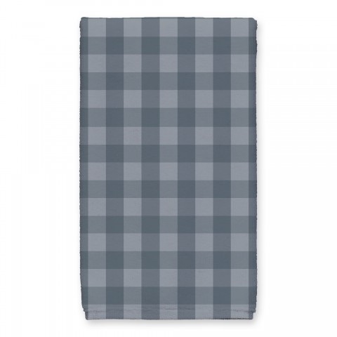 Black Slate Gingham 16x25 Towel