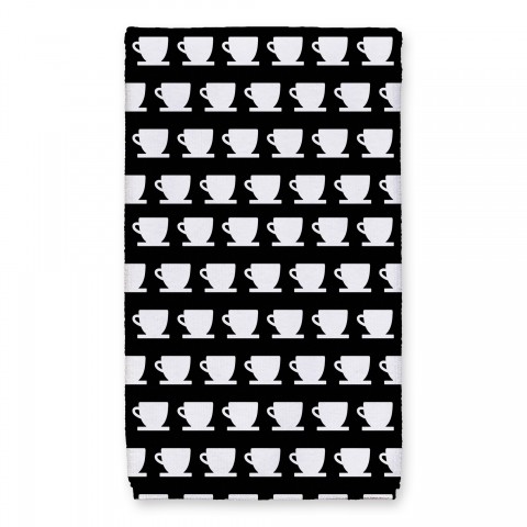 Coffee Cup Pattern 16x25 Towel