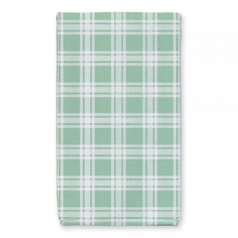 Green Plaid Pattern 16x25 Towel