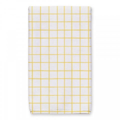 Yellow Plaid Pattern 16x25 Towel