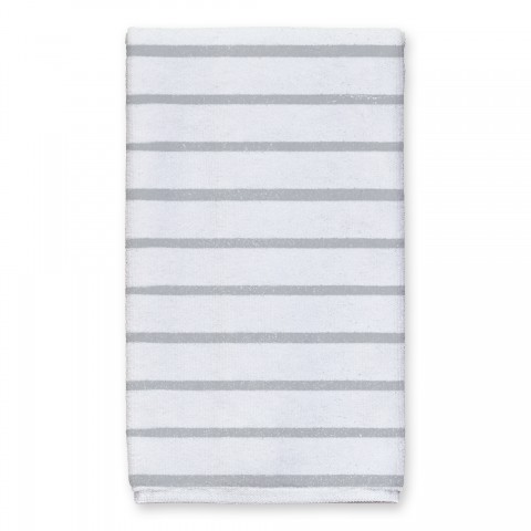 Gray and White Stripes 16x25 Towel