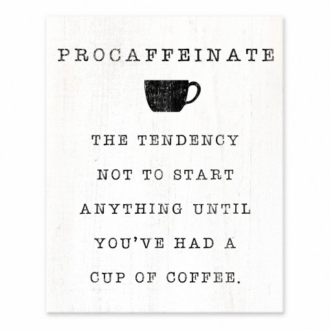 Procaffeinate Definition 8x10 Tabletop Canvas