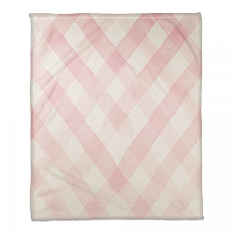 Blush Woven Rug Pattern 50x60 Coral Fleece Blanket